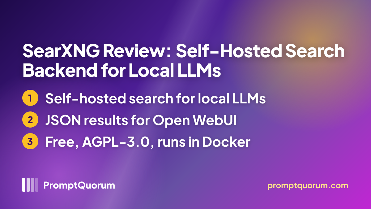 SearXNG Review: Self-Hosted Search Backend for Local LLMs