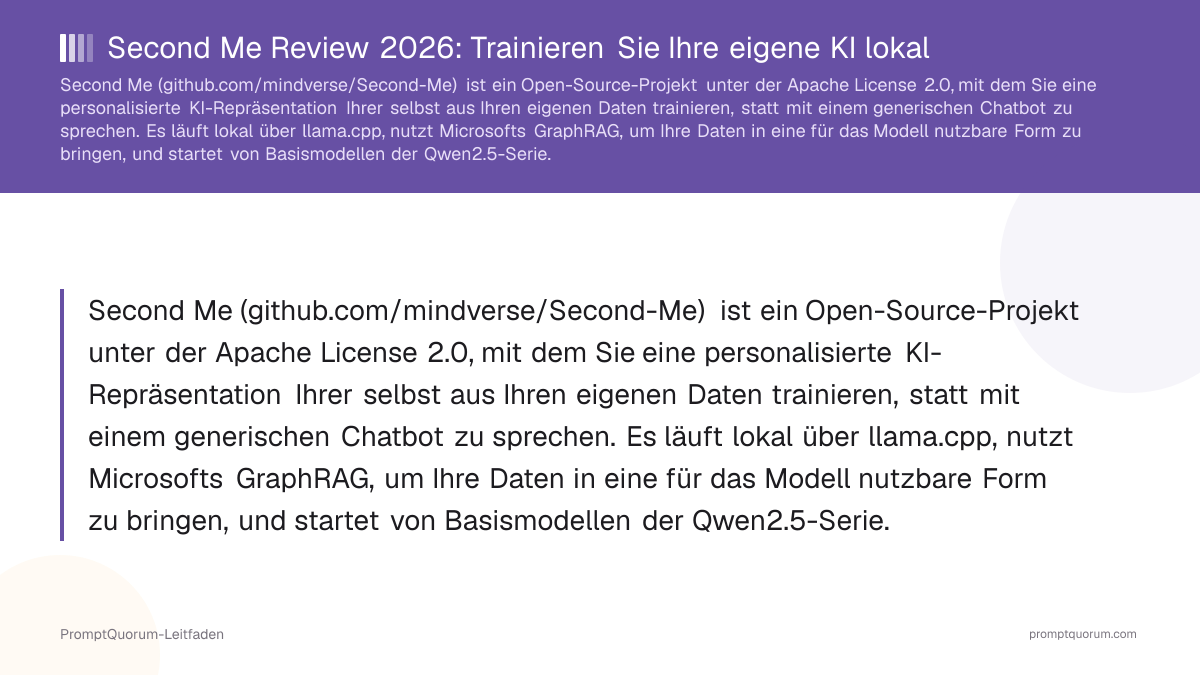 Second Me Review 2026: Trainieren Sie Ihre eigene KI lokal