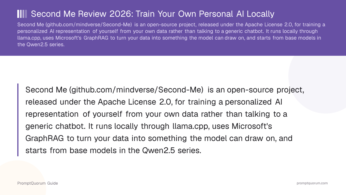 Second Me Review 2026: Train Your Own Personal AI Locally