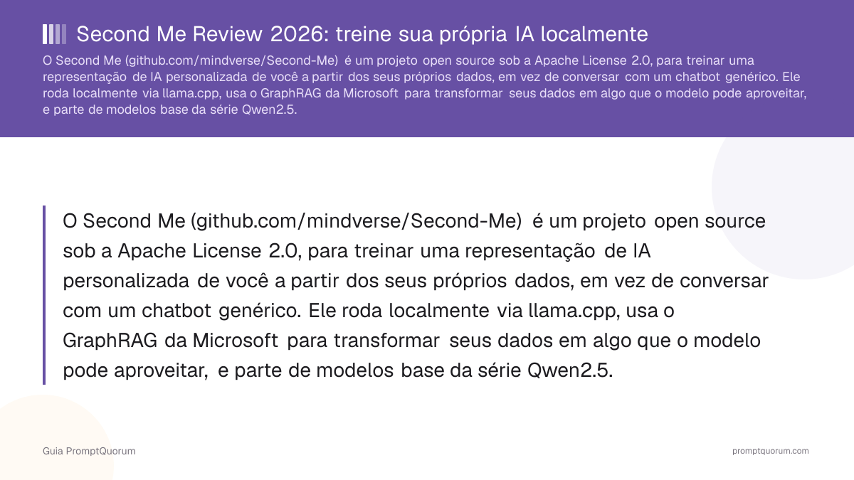 Second Me Review 2026: treine sua própria IA localmente