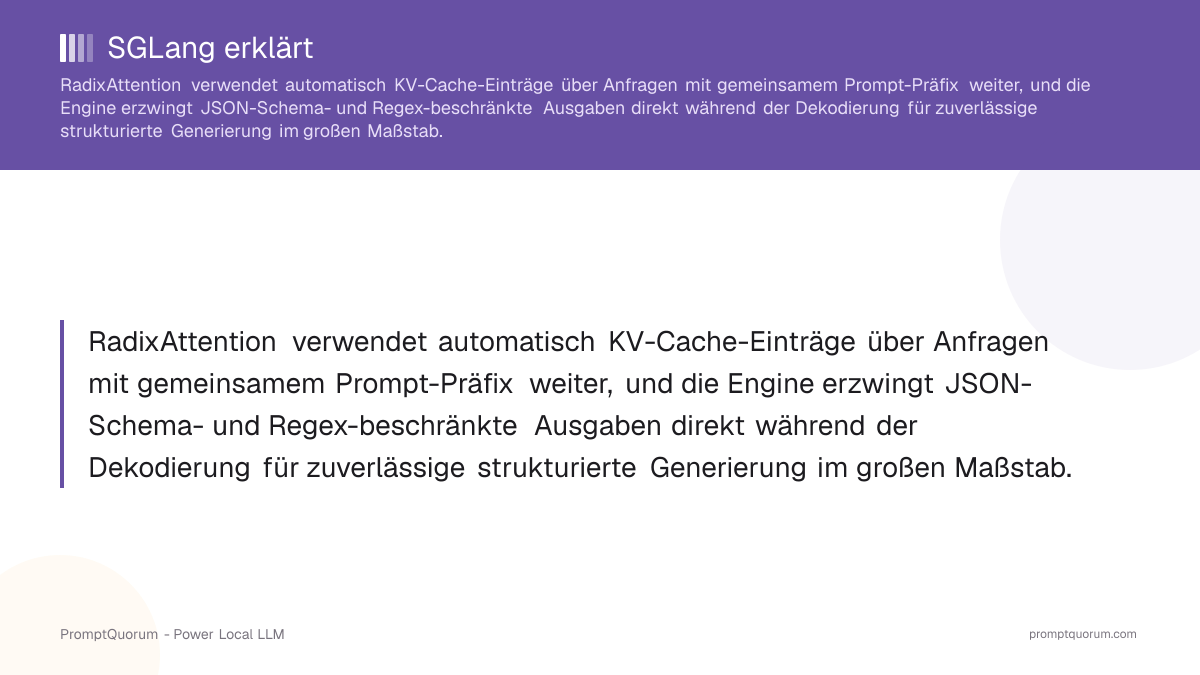SGLang erklärt: RadixAttention und strukturiertes LLM-Serving (2026)