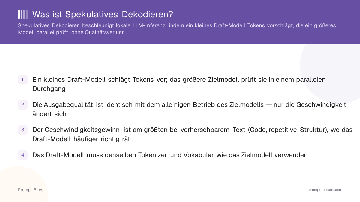 Was ist Spekulatives Dekodieren?