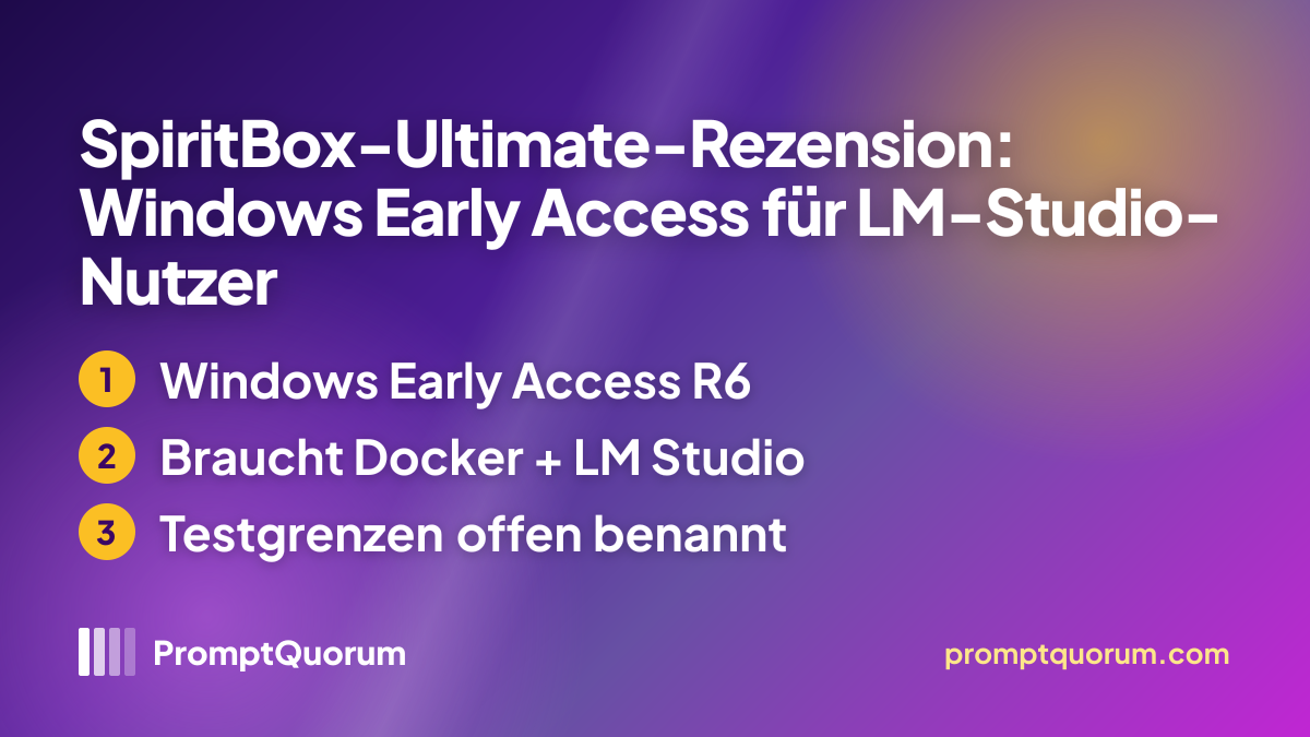 SpiritBox-Ultimate-Rezension: Windows Early Access für LM-Studio-Nutzer