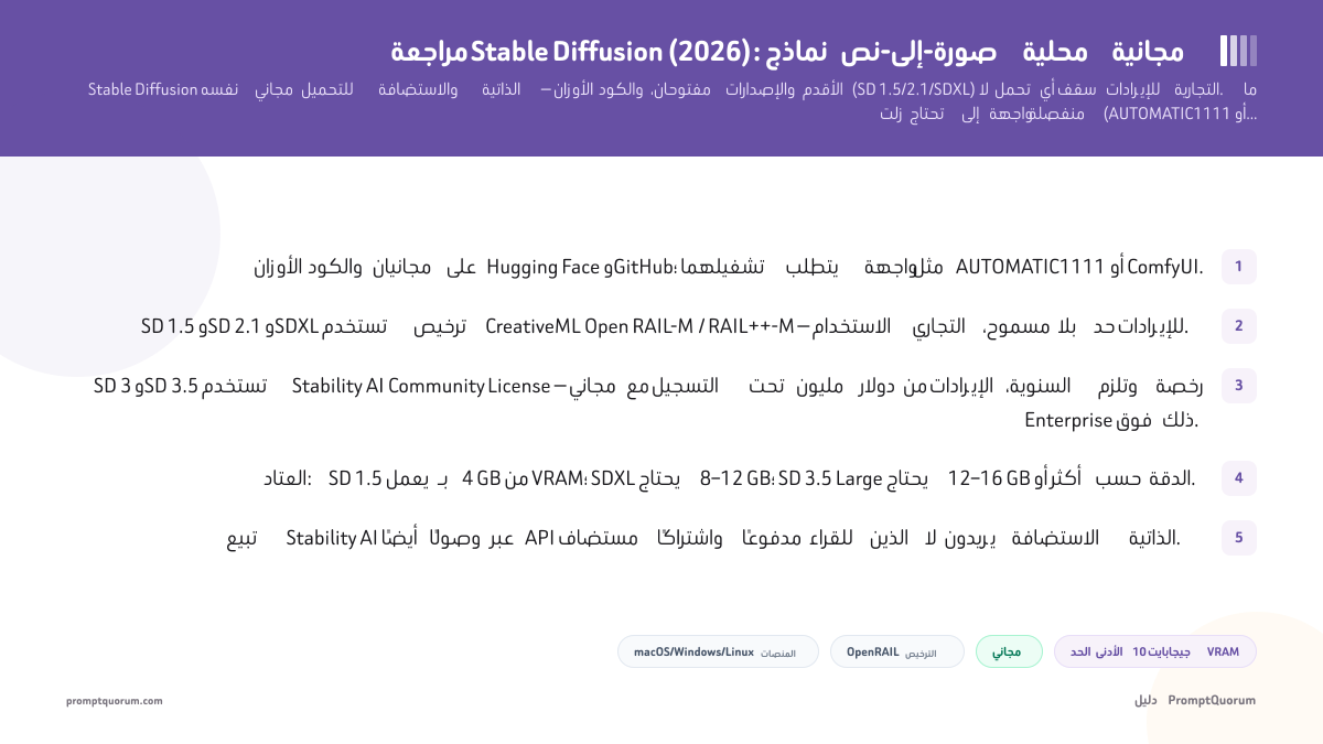 مراجعة Stable Diffusion: نماذج نص-إلى-صورة محلية مجانية