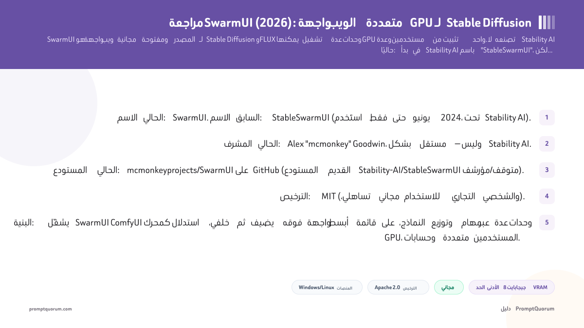 مراجعة SwarmUI: واجهة الويب متعددة GPU لـ Stable Diffusion