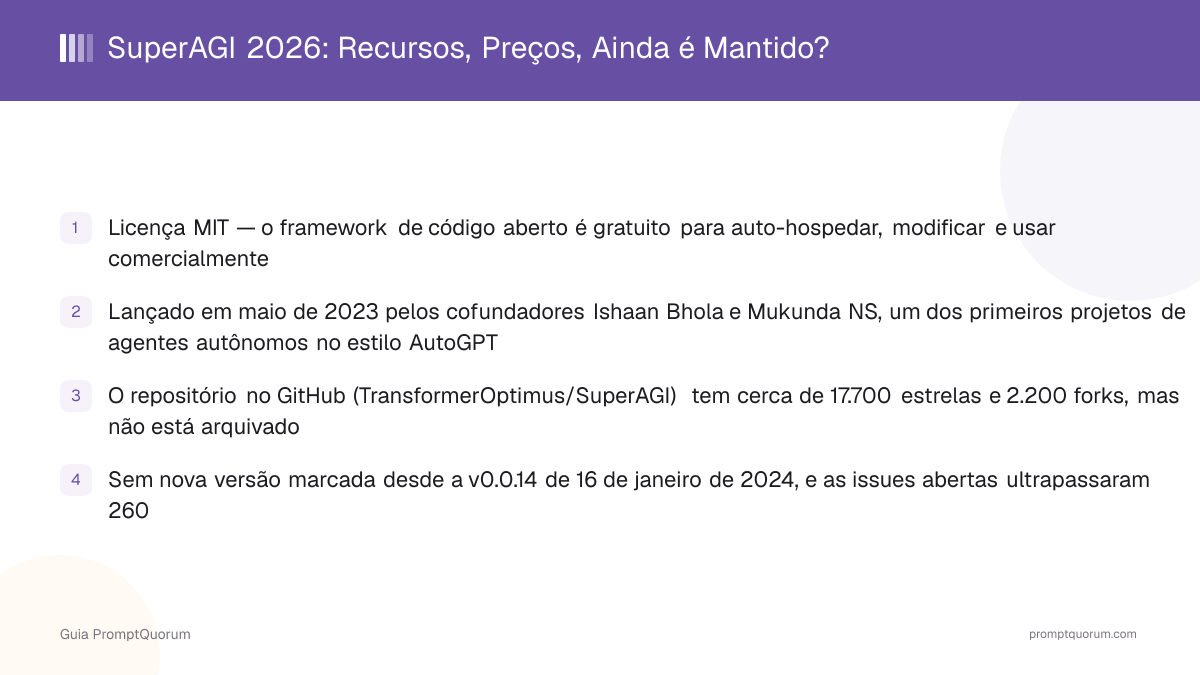 SuperAGI 2026: Recursos, Preços, Ainda é Mantido?