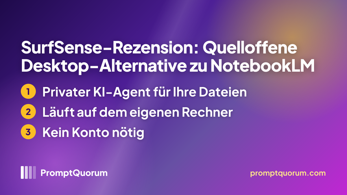 SurfSense-Rezension: Quelloffene Desktop-Alternative zu NotebookLM