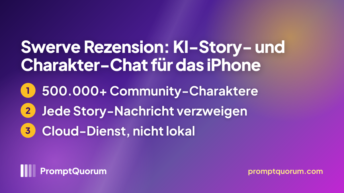 Swerve Rezension: KI-Story- und Charakter-Chat für das iPhone