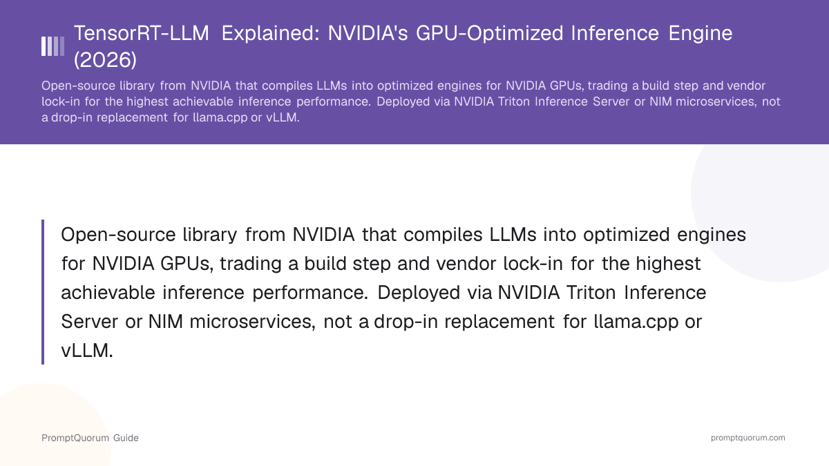TensorRT-LLM Explained: NVIDIA's GPU-Optimized Inference Engine (2026)