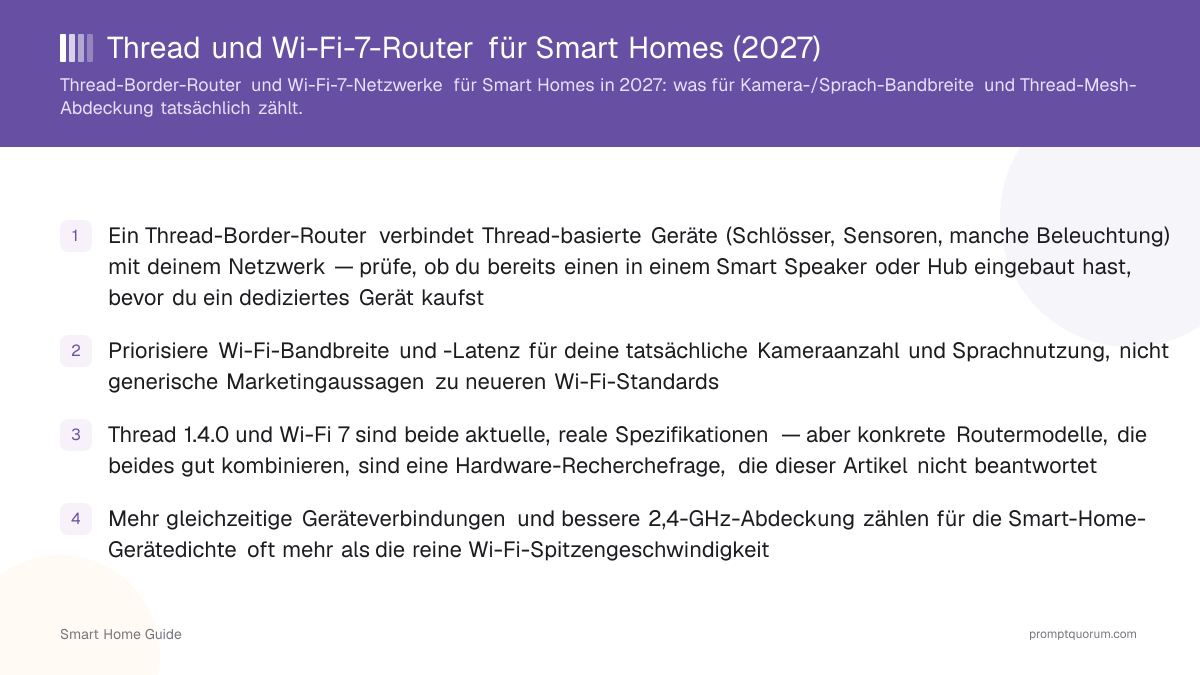Thread und Wi-Fi-7-Router für Smart Homes (2026)
