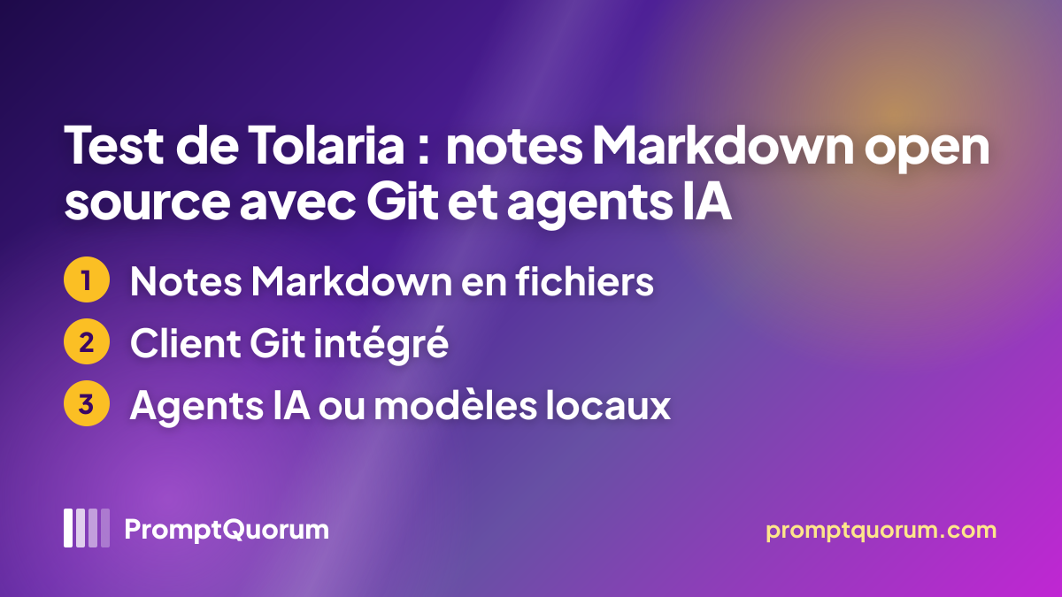 Test de Tolaria : notes Markdown open source avec Git et agents IA