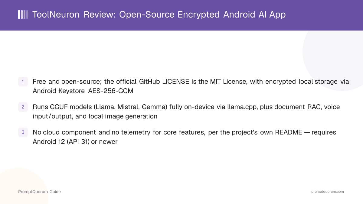 ToolNeuron Review (2026): Open-Source Encrypted Android AI App