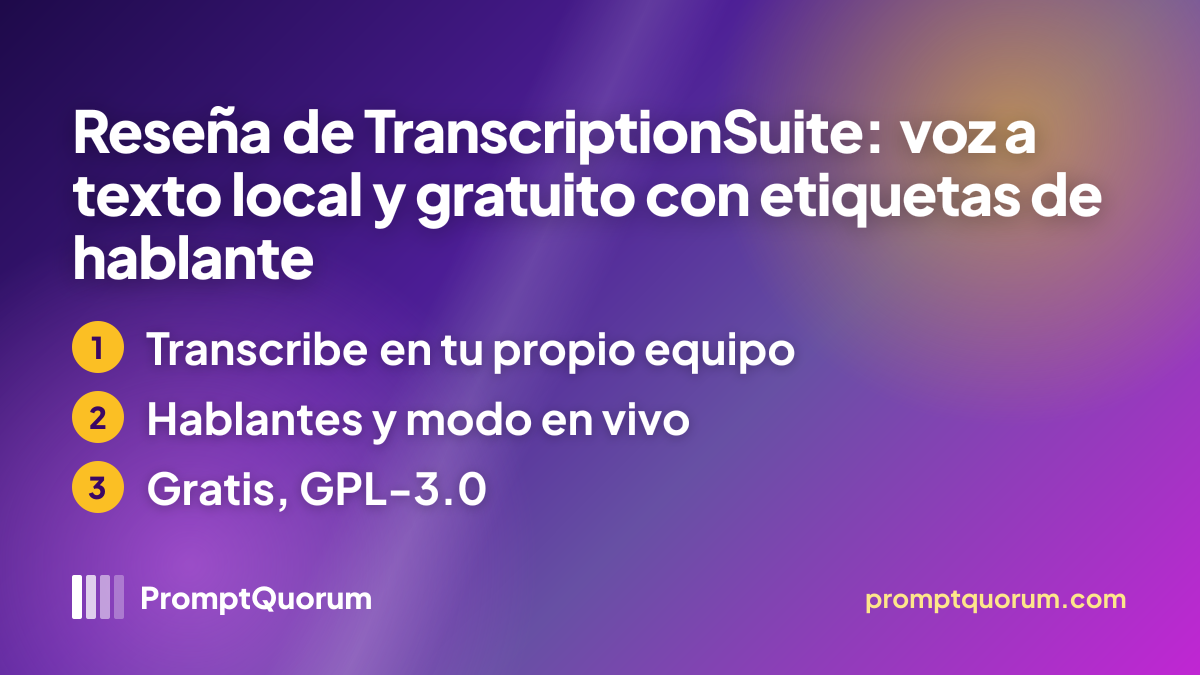 Reseña de TranscriptionSuite: voz a texto local y gratuito con etiquetas de hablante
