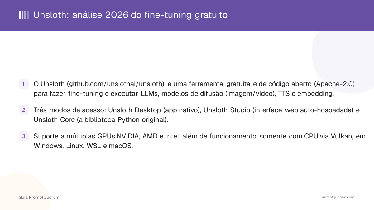 Unsloth Review 2026: Fine-Tuning gratuito para LLMs, imagens e áudio