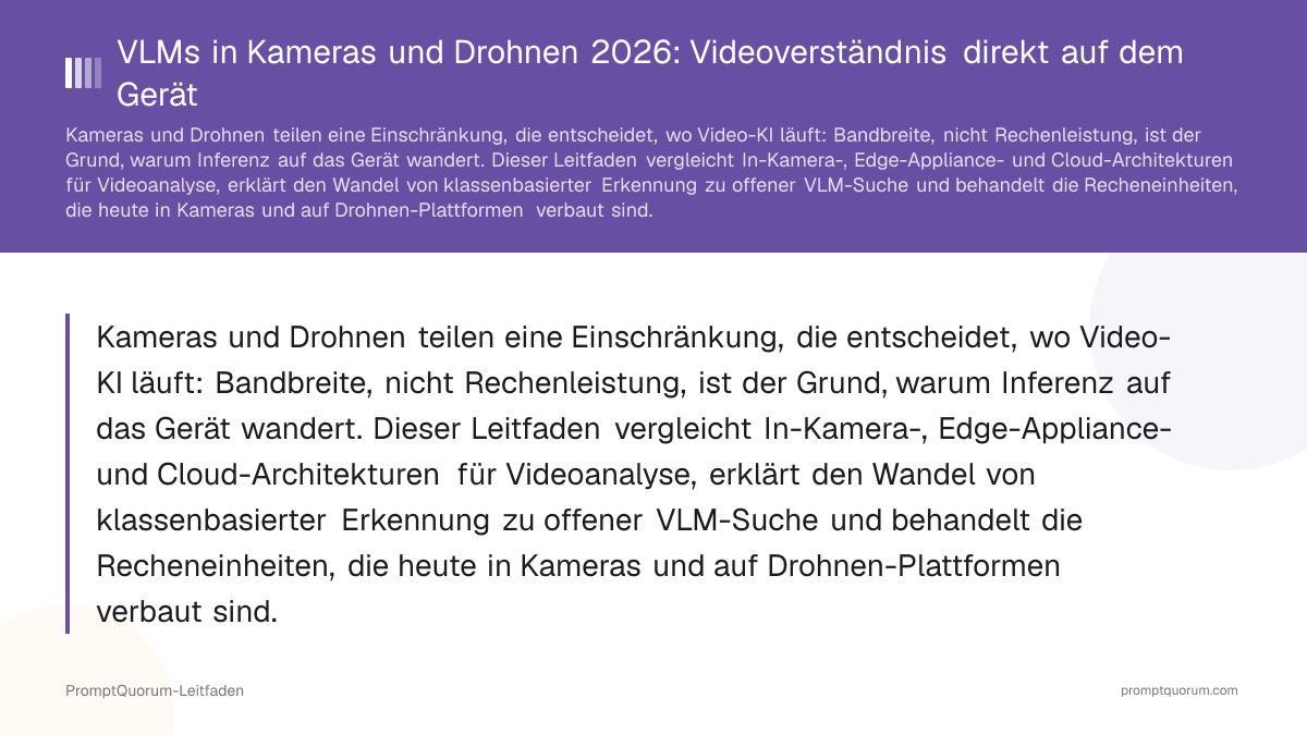 VLMs in Kameras und Drohnen 2026: Videoverständnis direkt auf dem Gerät