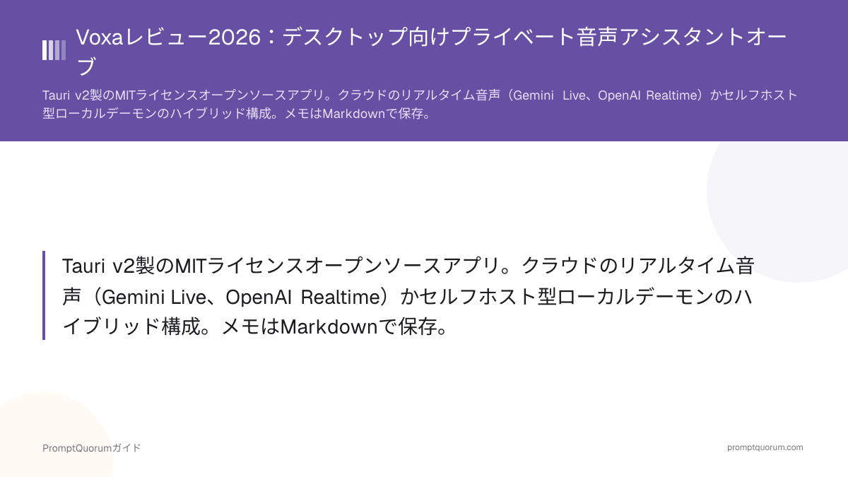 Voxaレビュー2026:デスクトップ向けプライベート音声アシスタントオーブ