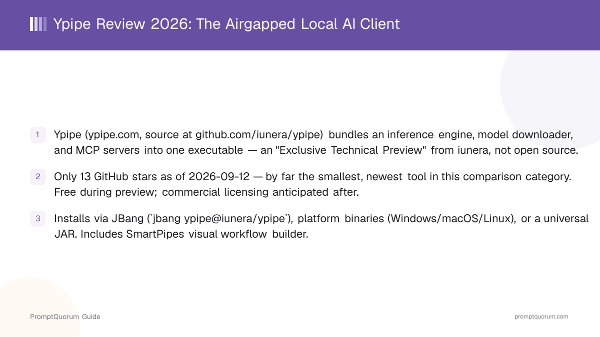 Ypipe Review 2026: The Airgapped Local AI Client (Technical Preview)